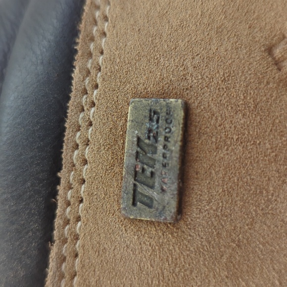 L.L. Bean Suede Waterproof Vibram Tek 2.5 Retro Hiking Boots 9.5M Brown Lace Up - Picture 4 of 16